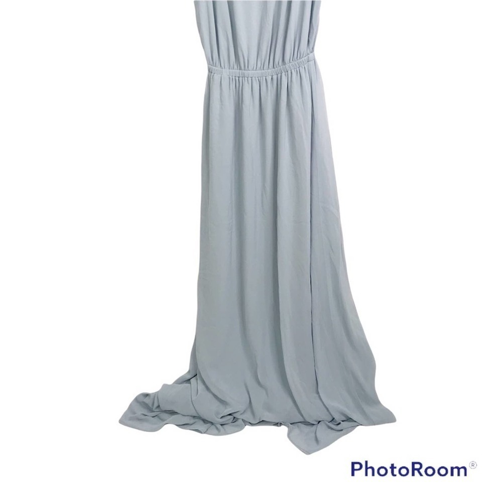 SMYM Kendall maxi dress in Silver Luxe bridesmaid length - Picture 4 of 8
